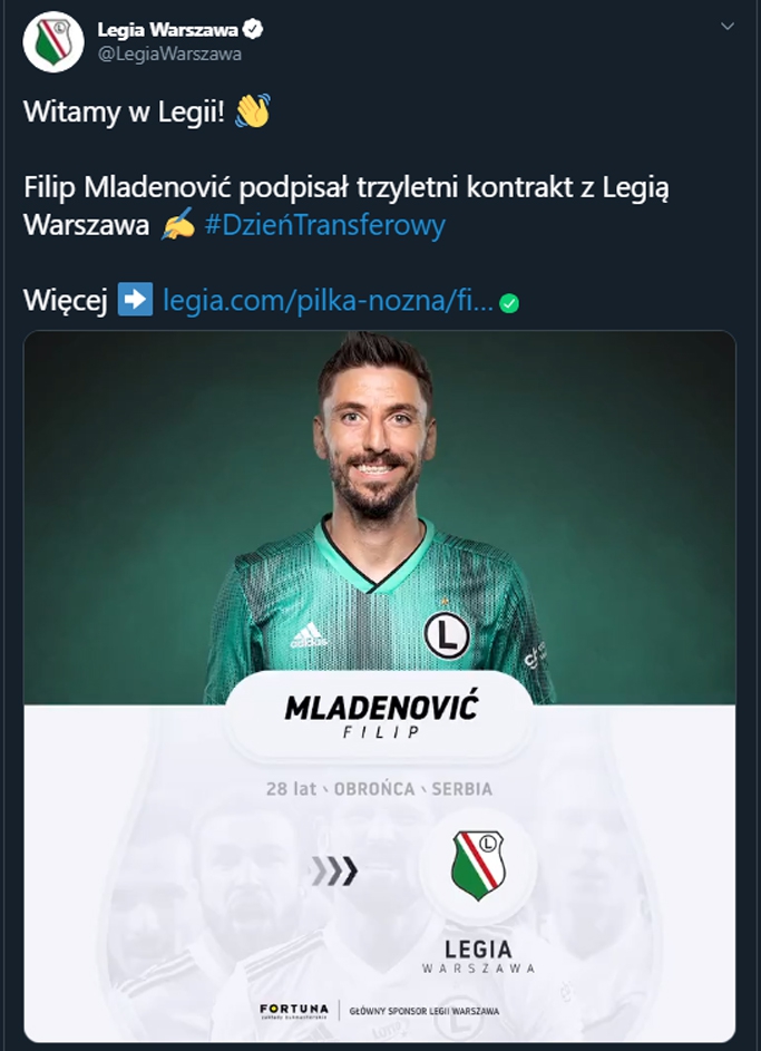 OFICJALNIE! Legia ściąga nowego piłkarza!